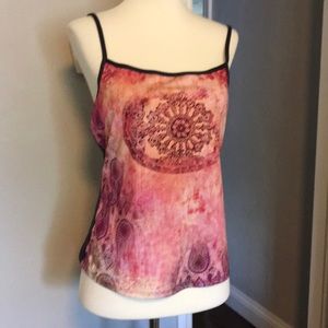 Athletic tank, multi colored, Sz S.